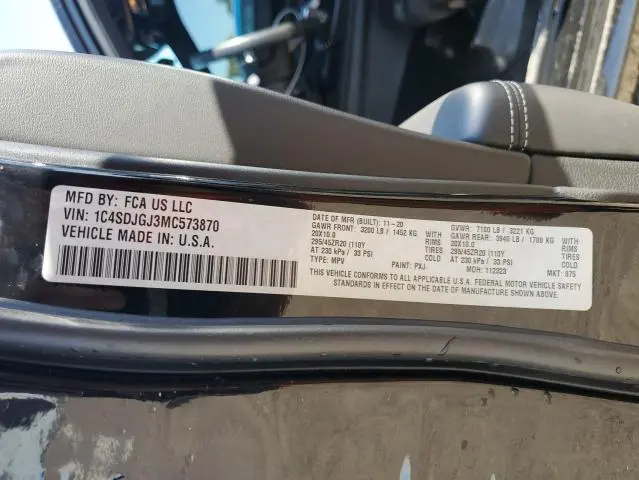 2021 DODGE DURANGO SRT 392  