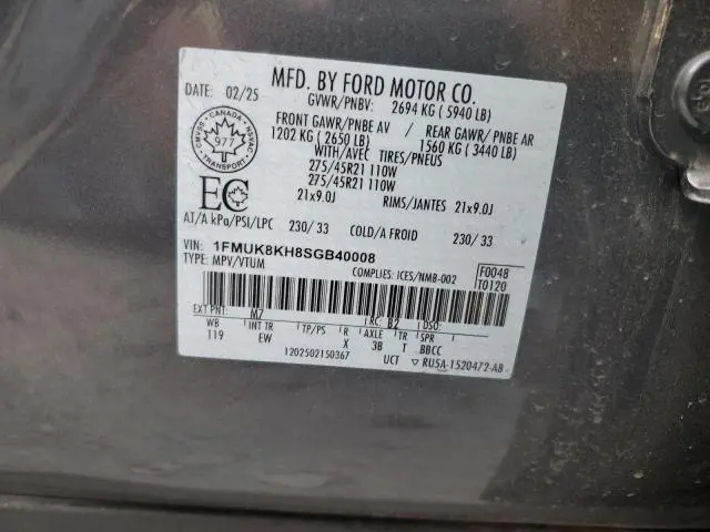 2025 FORD EXPLORER ST-LINE  