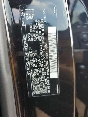 2016 VOLVO XC90 T6  
