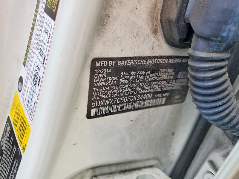 2015 BMW X3 XDRIVE35I  