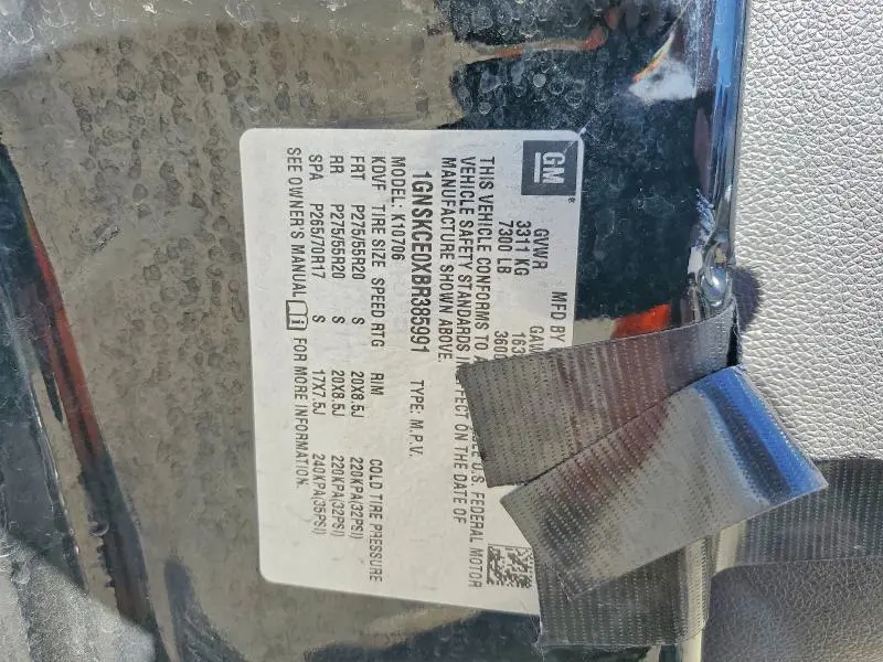 2011 CHEVROLET TAHOE K1500 LTZ  