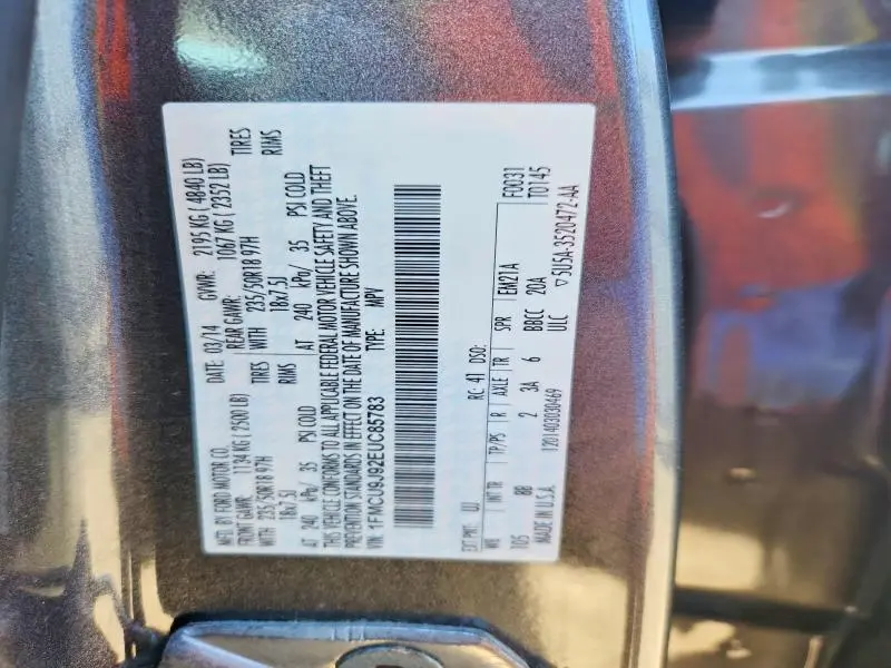 2014 FORD ESCAPE TITANIUM  