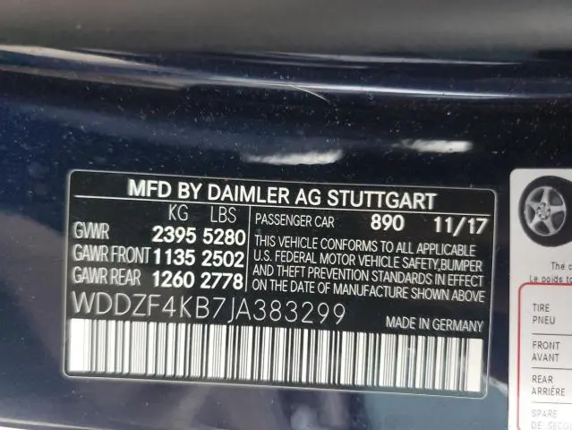 2018 MERCEDES-BENZ E 300 4MATIC  
