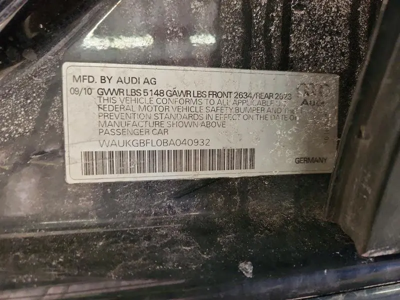 2011 AUDI S4 PRESTIGE  