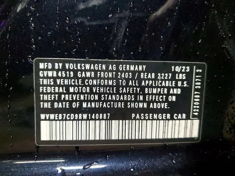 2024 VOLKSWAGEN GOLF R   
