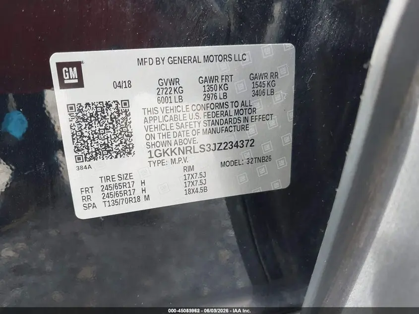 2018 GMC ACADIA SLE-1