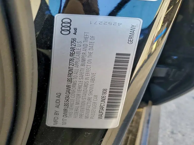 2018 AUDI A6 PREMIUM  