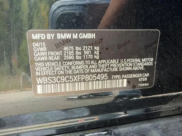 2015 BMW M3   