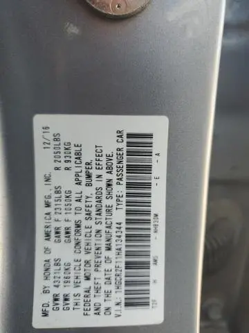 2017 HONDA ACCORD SPORT SPECIAL EDITION  