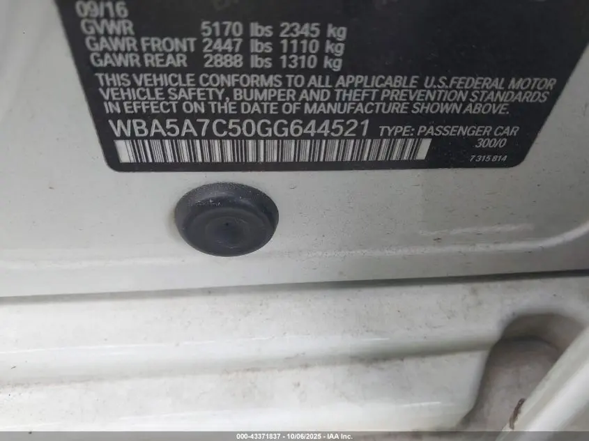 2016 BMW 528I XDRIVE