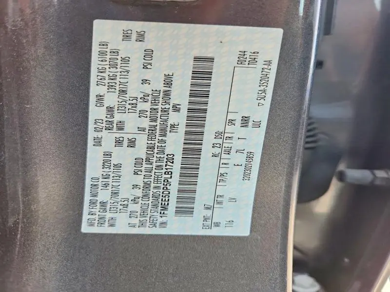 2023 FORD BRONCO BASE  