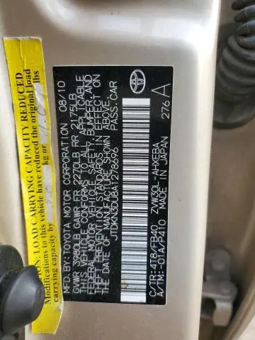 2010 TOYOTA PRIUS   
