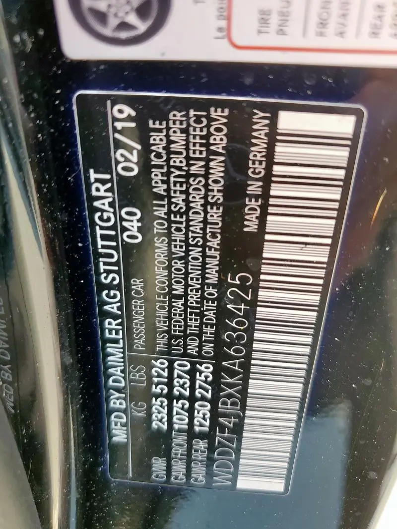 2019 MERCEDES-BENZ E 300  