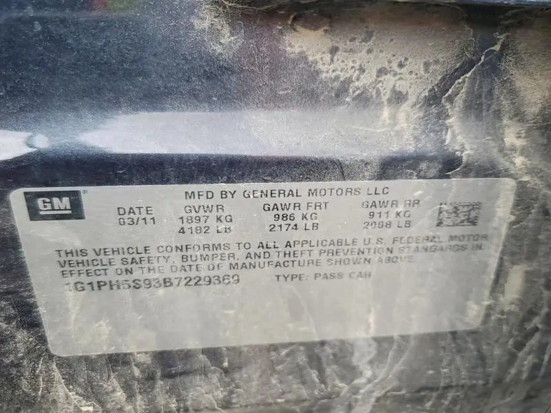 2011 CHEVROLET CRUZE LTZ  