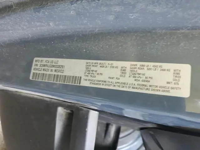 2021 RAM PROMASTER 3500 3500 HIGH  