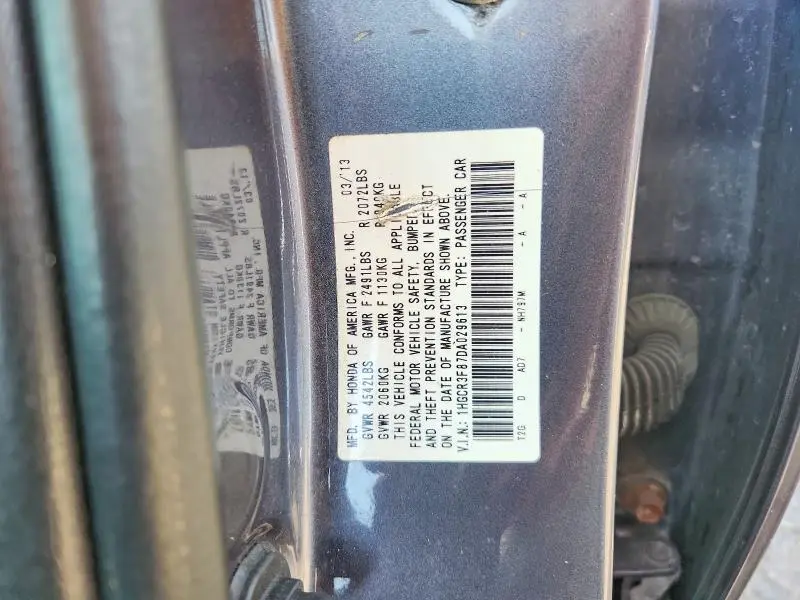 2013 HONDA ACCORD EXL  