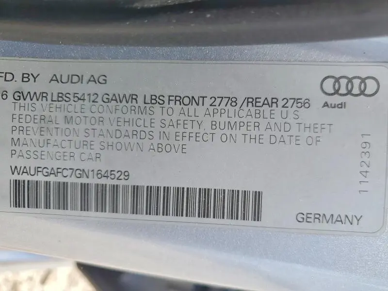 2016 AUDI A6 PREMIUM PLUS  