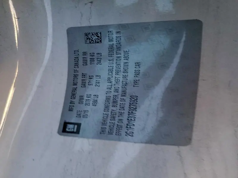 2015 CHEVROLET CAMARO LT  