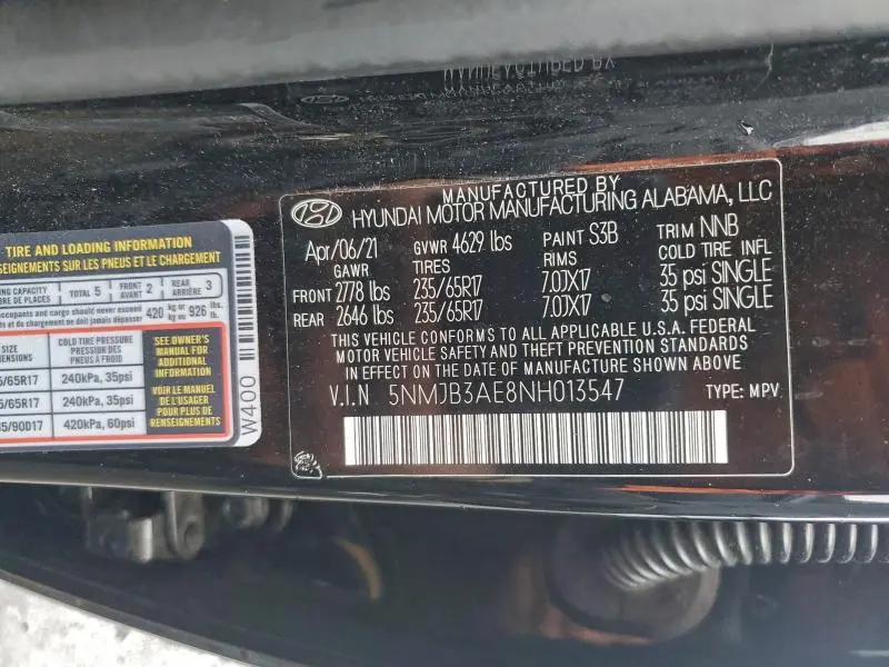 2022 HYUNDAI TUCSON SEL  