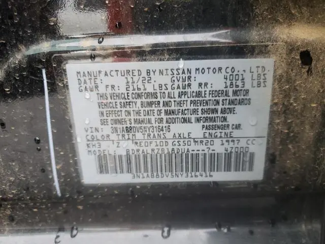 2022 NISSAN SENTRA SR  