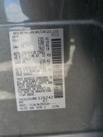 2021 NISSAN MURANO S  