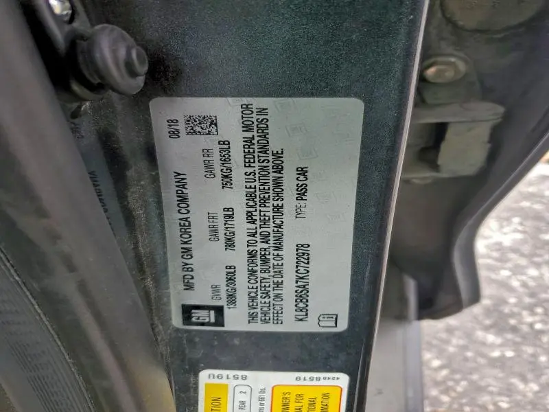 2019 CHEVROLET SPARK LS  