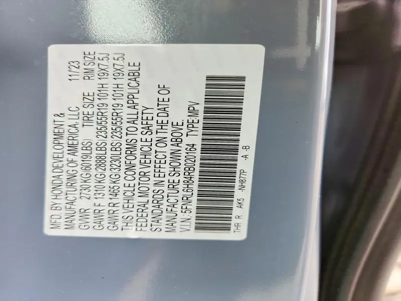 2024 HONDA ODYSSEY TOURING  