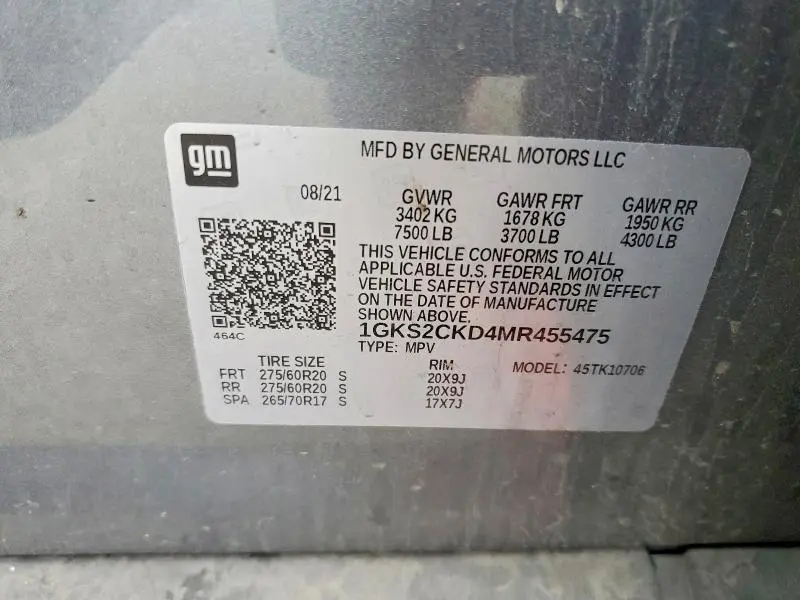 2021 GMC YUKON AT4  