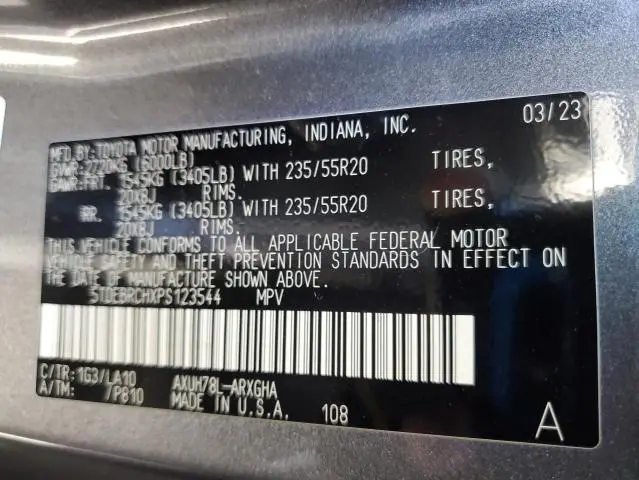 2023 TOYOTA HIGHLANDER HYBRID LIMITED  