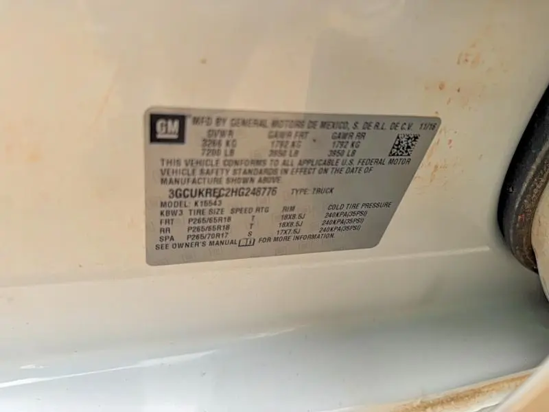 2017 CHEVROLET SILVERADO K1500 LT  