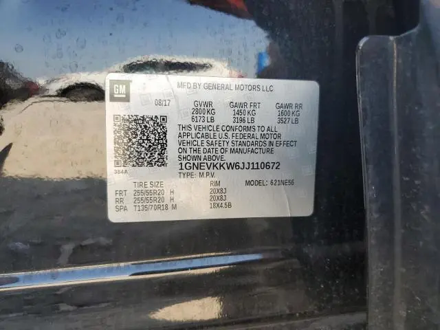 2018 CHEVROLET TRAVERSE HIGH COUNTRY  