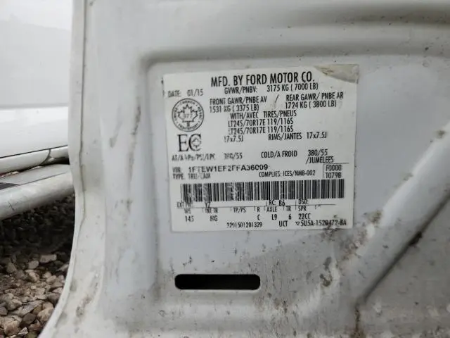 2015 FORD F150 SUPERCREW  