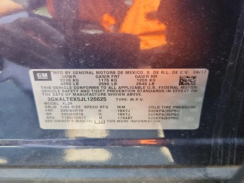 2018 GMC TERRAIN SLE  