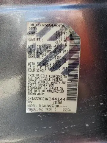 2018 NISSAN MURANO S  