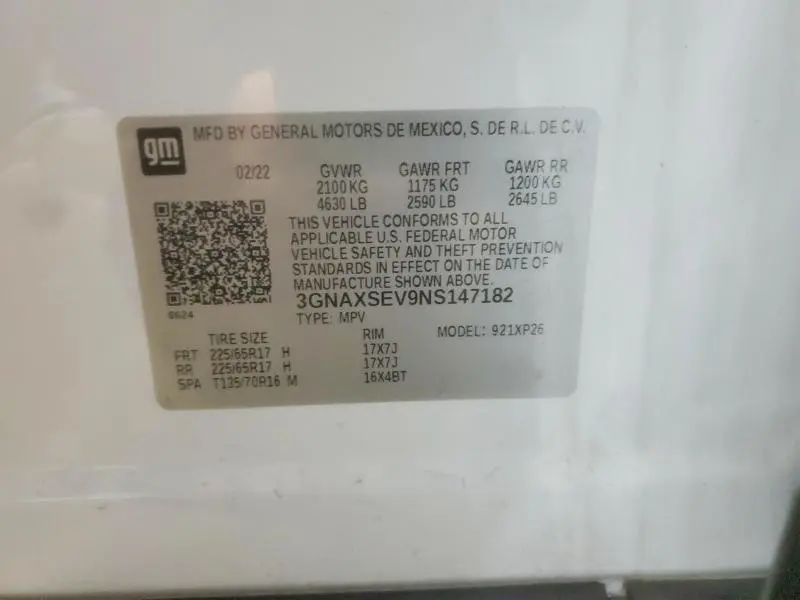 2022 CHEVROLET EQUINOX LS  