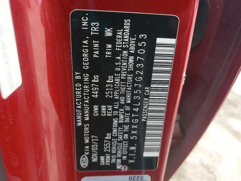 2018 KIA OPTIMA S  