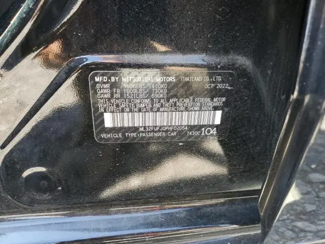 2023 MITSUBISHI MIRAGE G4 ES  