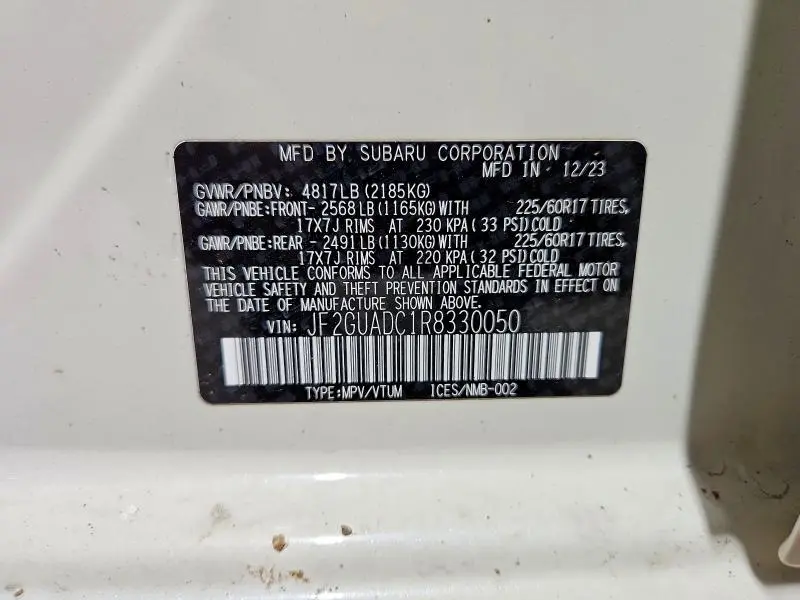 2024 SUBARU CROSSTREK PREMIUM  