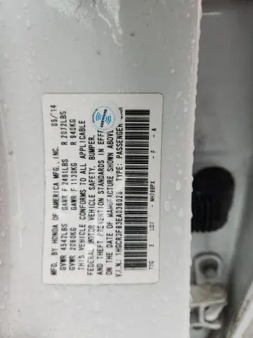 2014 HONDA ACCORD EXL  