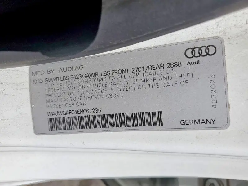 2014 AUDI A7 PREMIUM PLUS  