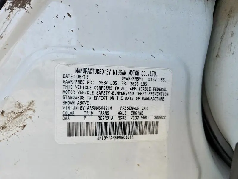 2013 INFINITI M37 X  