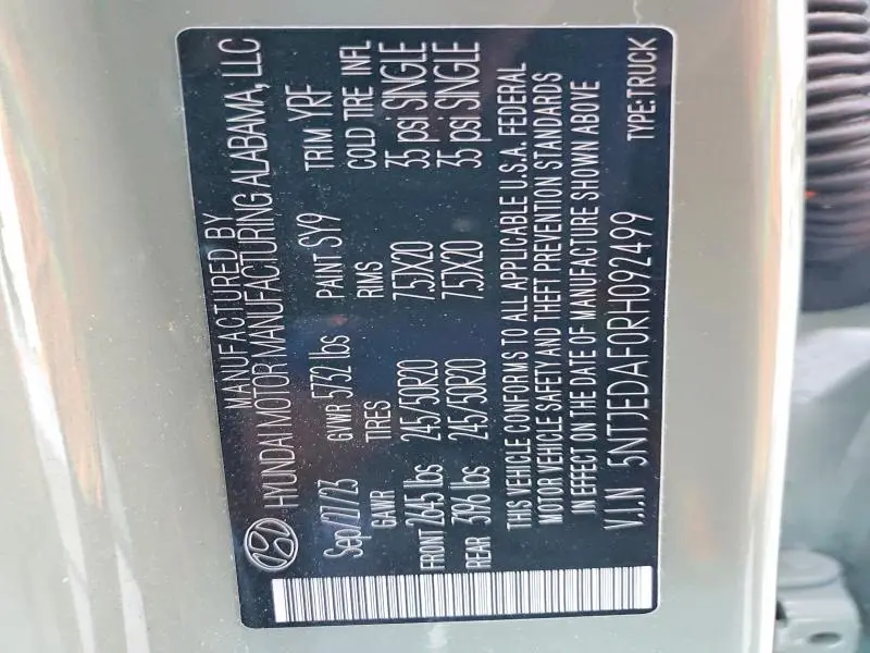 2024 HYUNDAI SANTA CRUZ LIMITED  