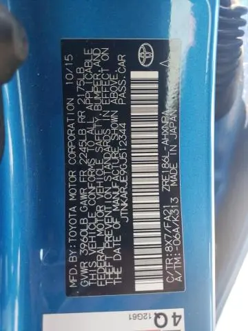 2016 TOYOTA SCION IM   