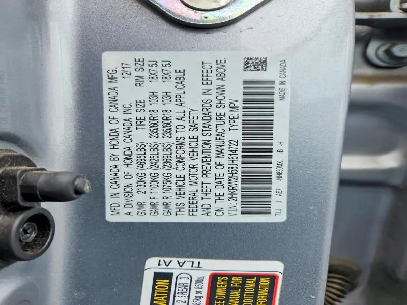 2018 HONDA CR-V EX  