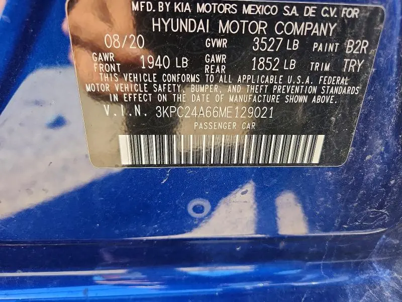 2021 HYUNDAI ACCENT SE  