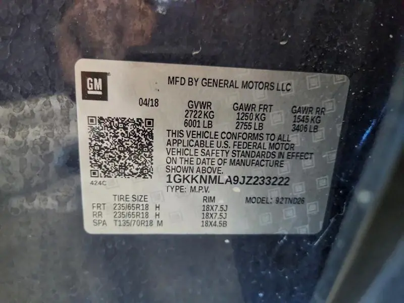 2018 GMC ACADIA SLT-1  