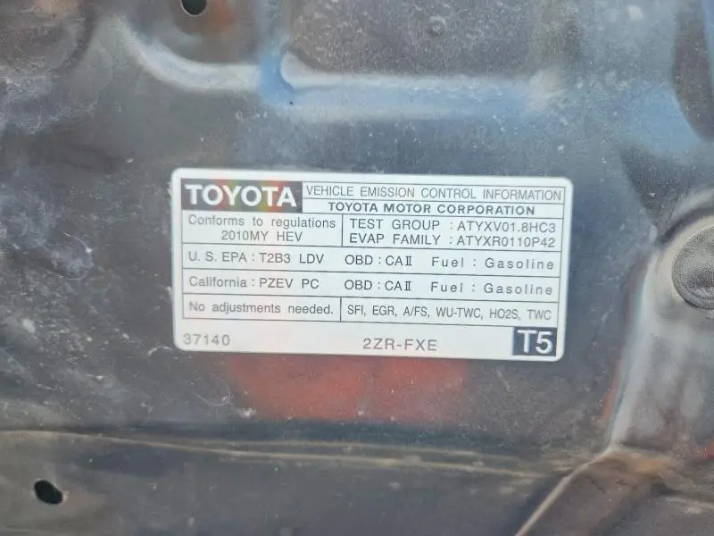 2010 TOYOTA PRIUS II  