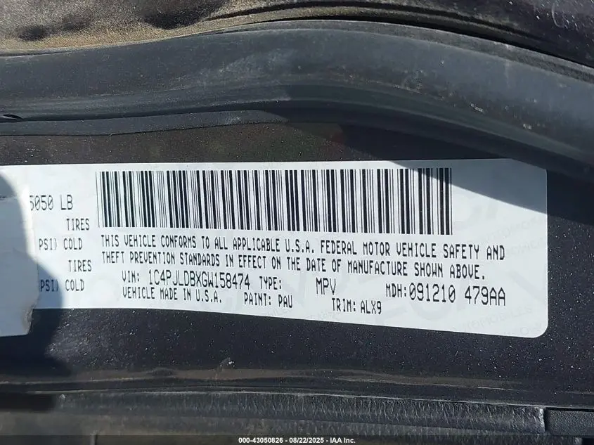 2016 JEEP CHEROKEE LIMITED