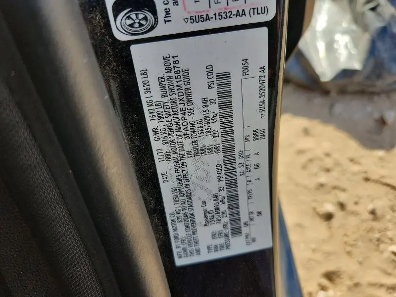 2013 FORD FIESTA SE  