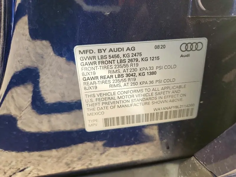 2020 AUDI Q5 PREMIUM  